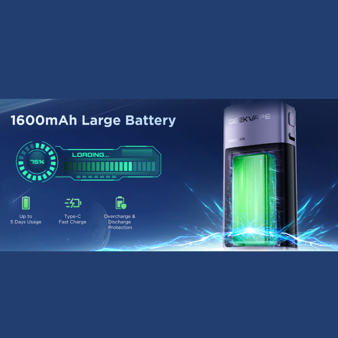 Geek Vape Digi Q Vista Pod System – 1600mAh | 35W Max | Q Cartridge Compatible 🔹 - Image 2