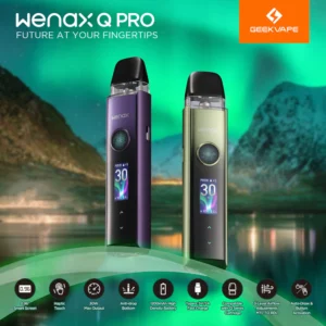 Wenax Q Pro Pod Kit – 1200mAh Battery | 30W Max | Smart Screen | Adjustable Airflow 🔹