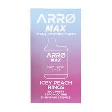 ARRØ MAX – Icey Peach Rings (5,000 Puffs) Plant Powered Aromatherapy Device 5,000 Puffs